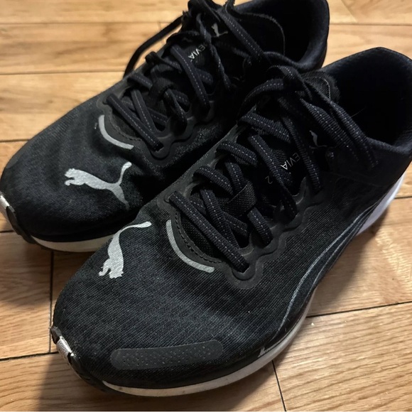 Puma Deviate Nitro 2 Men's Size 8.5 Wide Black White - Picture 2 of 6